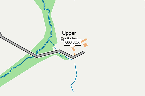 G63 0QX map - OS OpenMap – Local (Ordnance Survey)