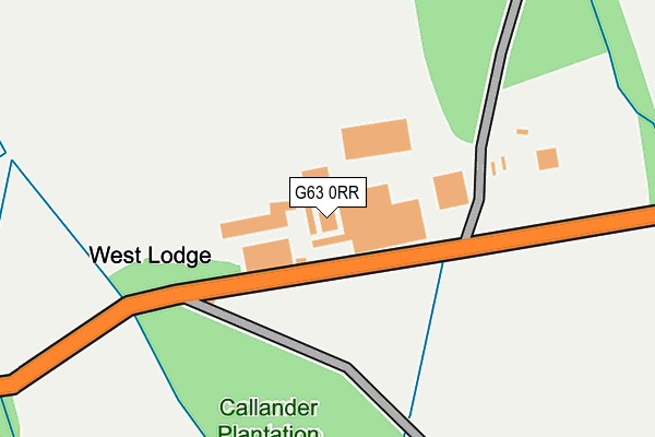 G63 0RR map - OS OpenMap – Local (Ordnance Survey)