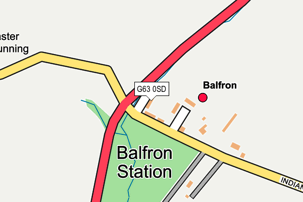 G63 0SD map - OS OpenMap – Local (Ordnance Survey)