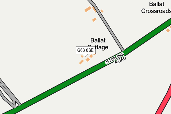 G63 0SE map - OS OpenMap – Local (Ordnance Survey)