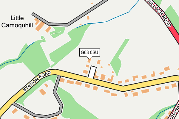 G63 0SU map - OS OpenMap – Local (Ordnance Survey)