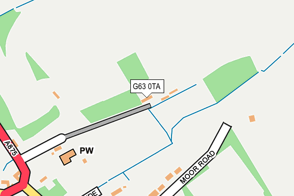 G63 0TA map - OS OpenMap – Local (Ordnance Survey)