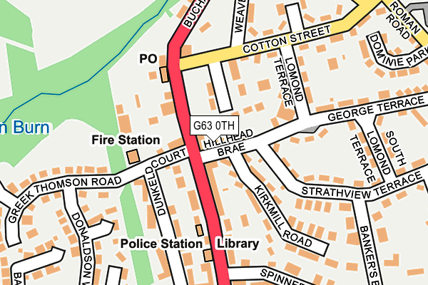 G63 0TH map - OS OpenMap – Local (Ordnance Survey)