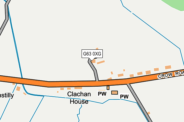 G63 0XG map - OS OpenMap – Local (Ordnance Survey)