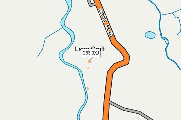 G63 0XJ map - OS OpenMap – Local (Ordnance Survey)