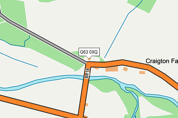 G63 0XQ map - OS OpenMap – Local (Ordnance Survey)