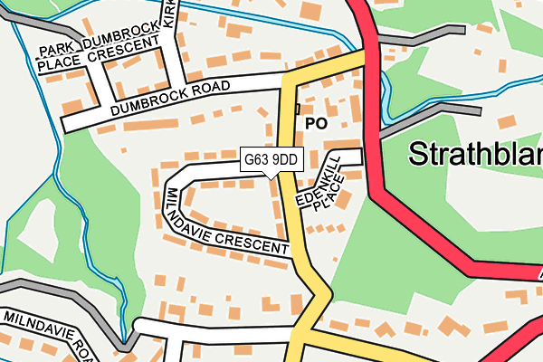 G63 9DD map - OS OpenMap – Local (Ordnance Survey)