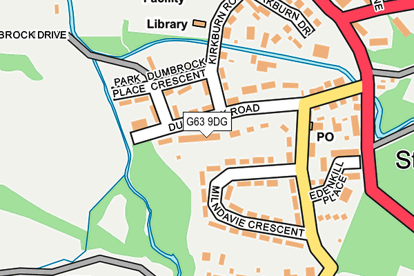 G63 9DG map - OS OpenMap – Local (Ordnance Survey)