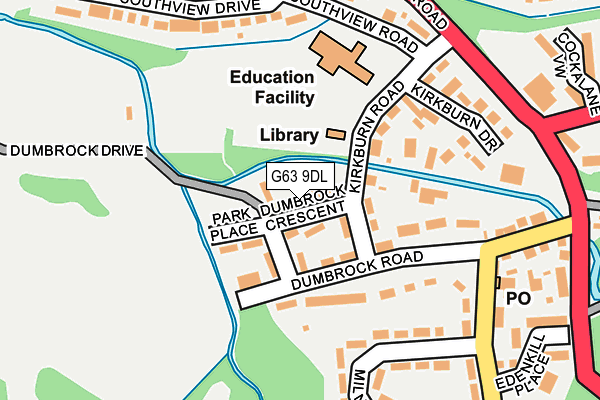 G63 9DL map - OS OpenMap – Local (Ordnance Survey)