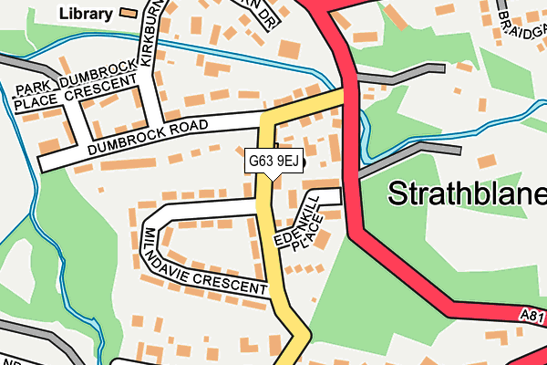 G63 9EJ map - OS OpenMap – Local (Ordnance Survey)