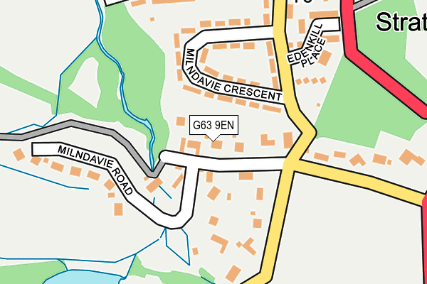 G63 9EN map - OS OpenMap – Local (Ordnance Survey)