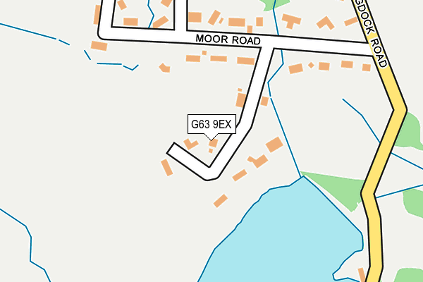 G63 9EX map - OS OpenMap – Local (Ordnance Survey)
