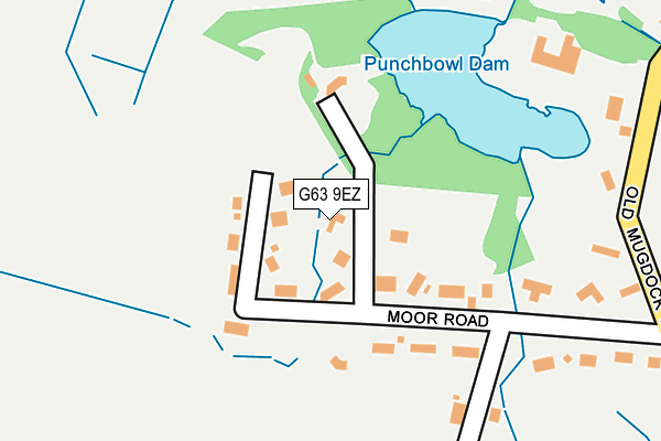 G63 9EZ map - OS OpenMap – Local (Ordnance Survey)