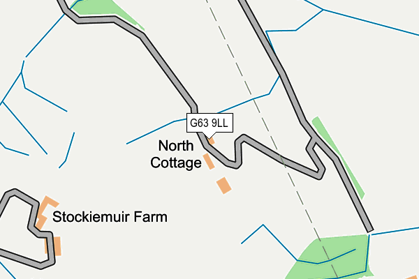 G63 9LL map - OS OpenMap – Local (Ordnance Survey)