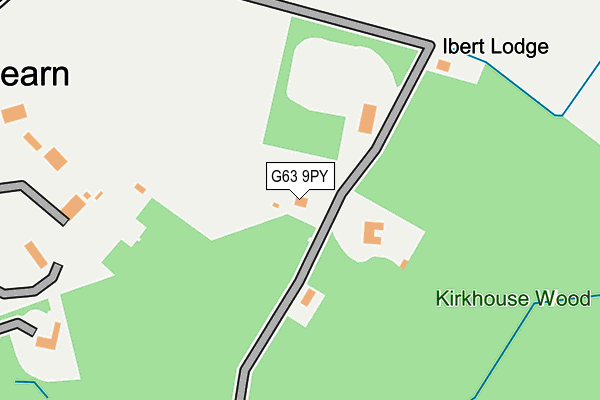 G63 9PY map - OS OpenMap – Local (Ordnance Survey)