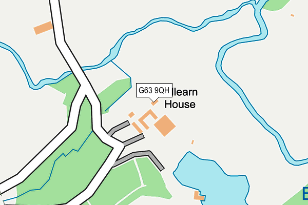 G63 9QH map - OS OpenMap – Local (Ordnance Survey)