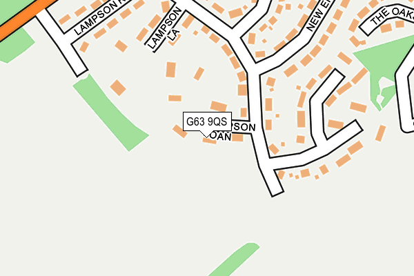 G63 9QS map - OS OpenMap – Local (Ordnance Survey)