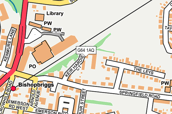 G64 1AQ map - OS OpenMap – Local (Ordnance Survey)