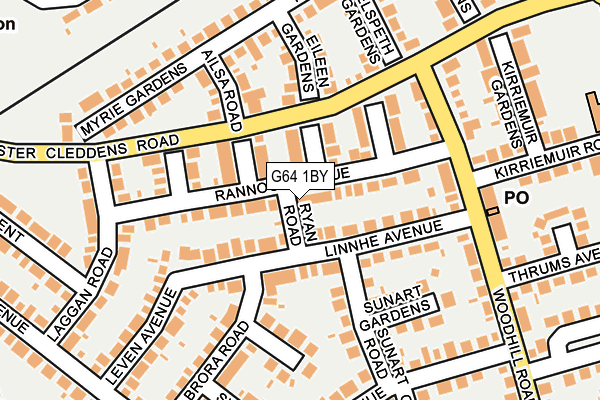 G64 1BY map - OS OpenMap – Local (Ordnance Survey)