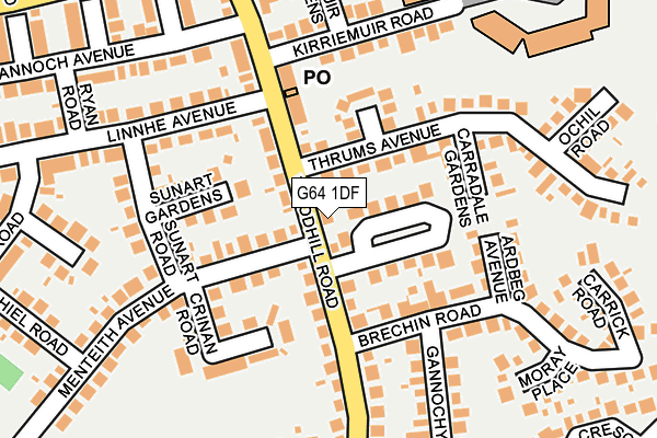 G64 1DF map - OS OpenMap – Local (Ordnance Survey)