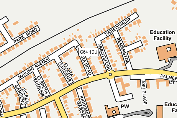 G64 1DU map - OS OpenMap – Local (Ordnance Survey)