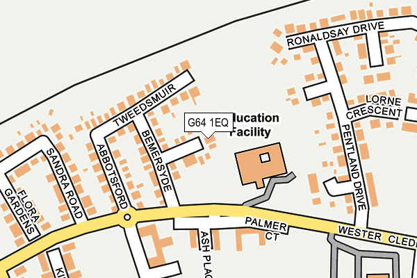 G64 1EQ map - OS OpenMap – Local (Ordnance Survey)