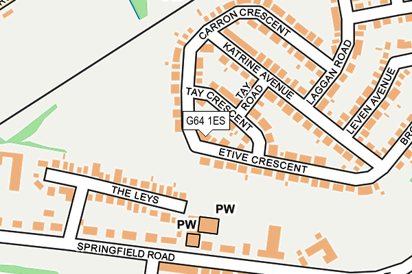 G64 1ES map - OS OpenMap – Local (Ordnance Survey)