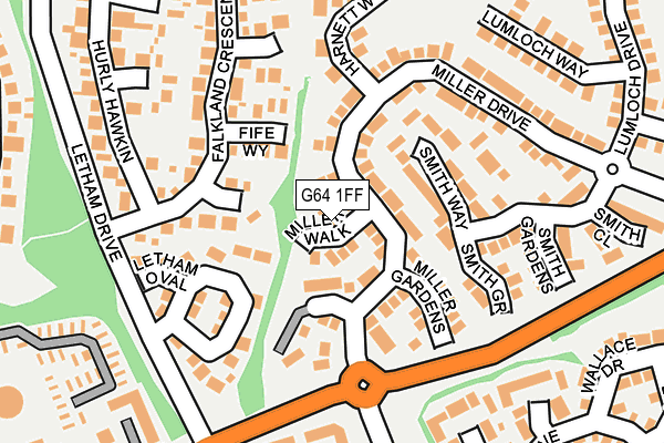 G64 1FF map - OS OpenMap – Local (Ordnance Survey)