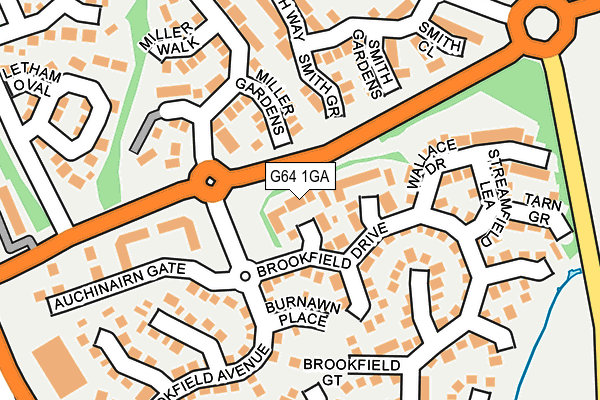 G64 1GA map - OS OpenMap – Local (Ordnance Survey)