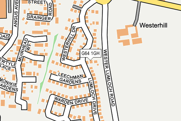 G64 1GH map - OS OpenMap – Local (Ordnance Survey)