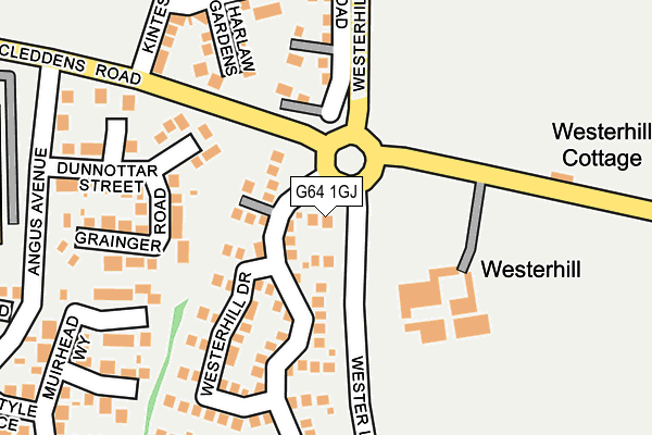 G64 1GJ map - OS OpenMap – Local (Ordnance Survey)