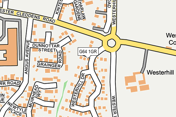 G64 1GR map - OS OpenMap – Local (Ordnance Survey)