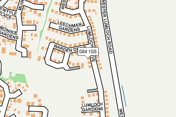 G64 1GS map - OS OpenMap – Local (Ordnance Survey)