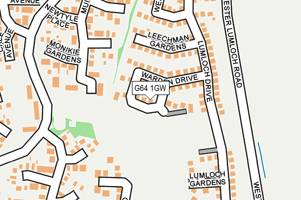 G64 1GW map - OS OpenMap – Local (Ordnance Survey)