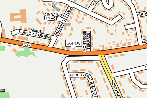 G64 1JG map - OS OpenMap – Local (Ordnance Survey)