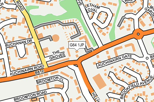 G64 1JP map - OS OpenMap – Local (Ordnance Survey)
