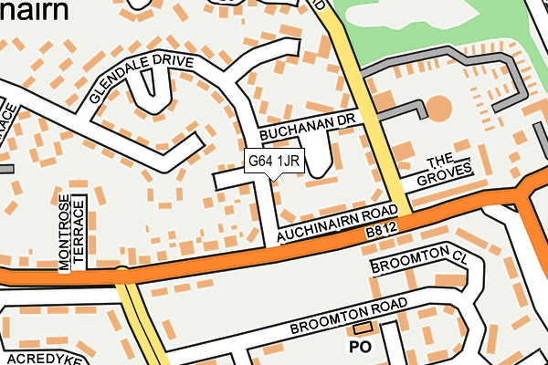 G64 1JR map - OS OpenMap – Local (Ordnance Survey)