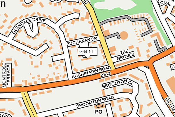 G64 1JT map - OS OpenMap – Local (Ordnance Survey)