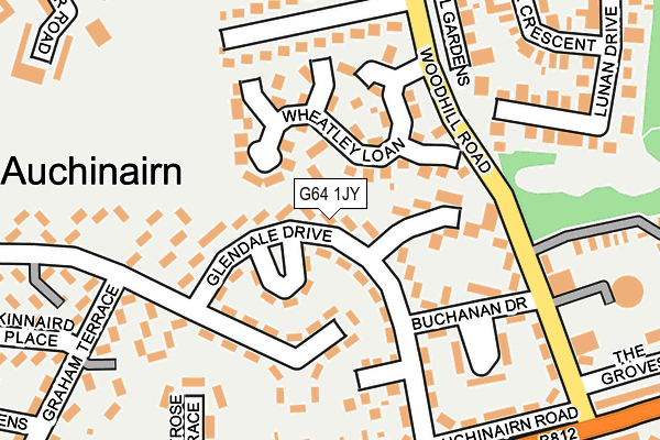 G64 1JY map - OS OpenMap – Local (Ordnance Survey)