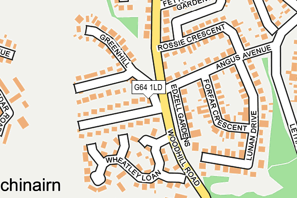 G64 1LD map - OS OpenMap – Local (Ordnance Survey)