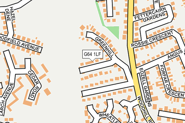 G64 1LF map - OS OpenMap – Local (Ordnance Survey)