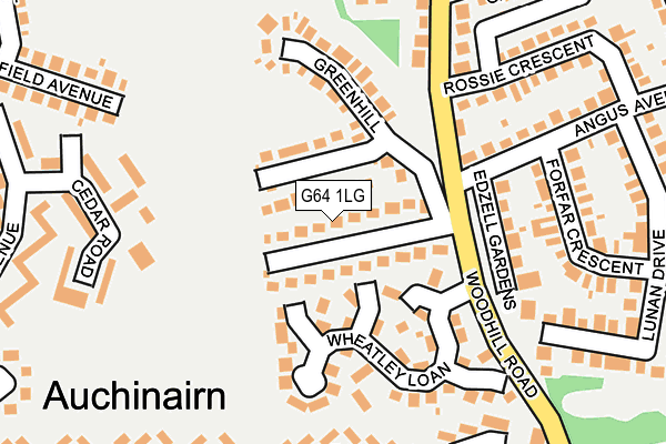 G64 1LG map - OS OpenMap – Local (Ordnance Survey)