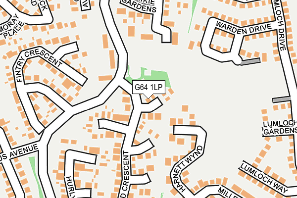 G64 1LP map - OS OpenMap – Local (Ordnance Survey)