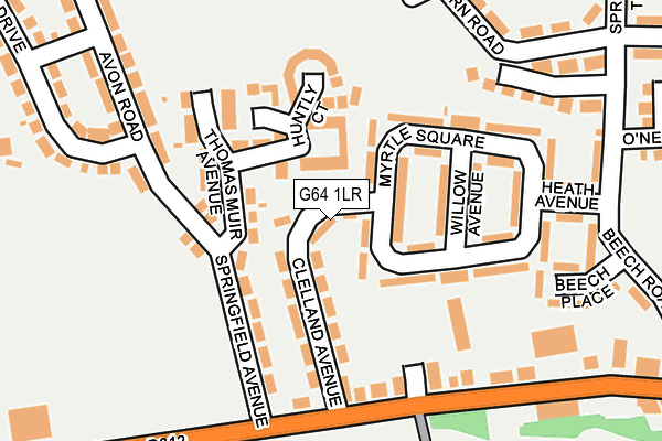 G64 1LR map - OS OpenMap – Local (Ordnance Survey)