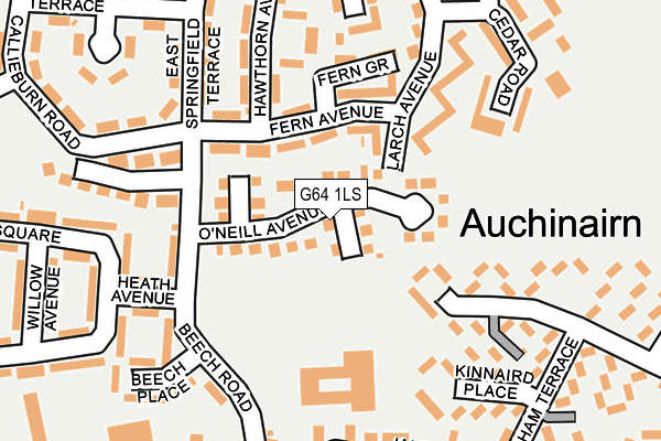 G64 1LS map - OS OpenMap – Local (Ordnance Survey)