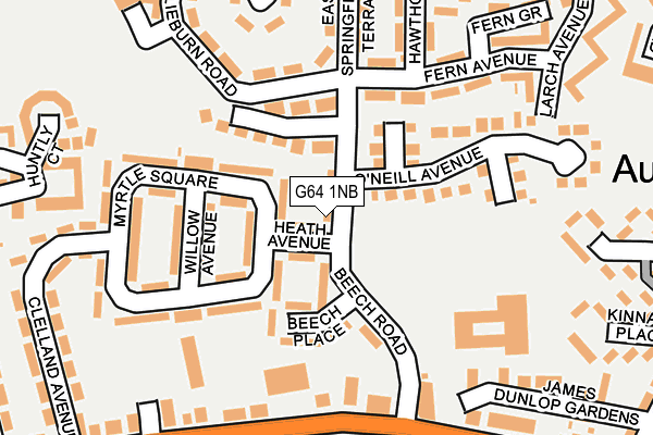 G64 1NB map - OS OpenMap – Local (Ordnance Survey)