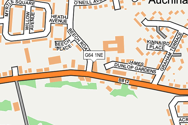 G64 1NE map - OS OpenMap – Local (Ordnance Survey)
