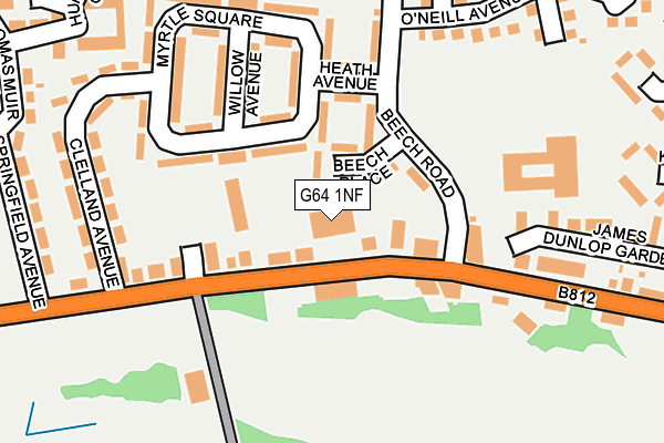 G64 1NF map - OS OpenMap – Local (Ordnance Survey)