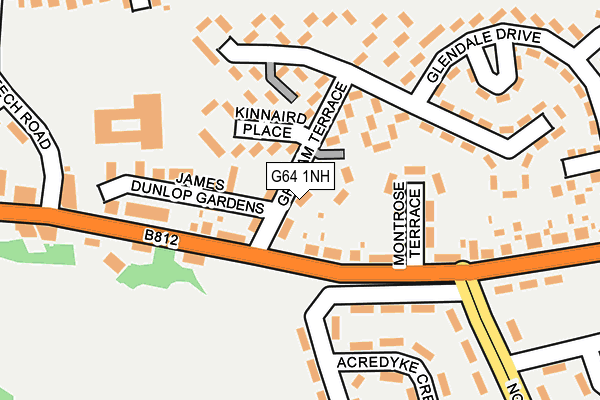 G64 1NH map - OS OpenMap – Local (Ordnance Survey)