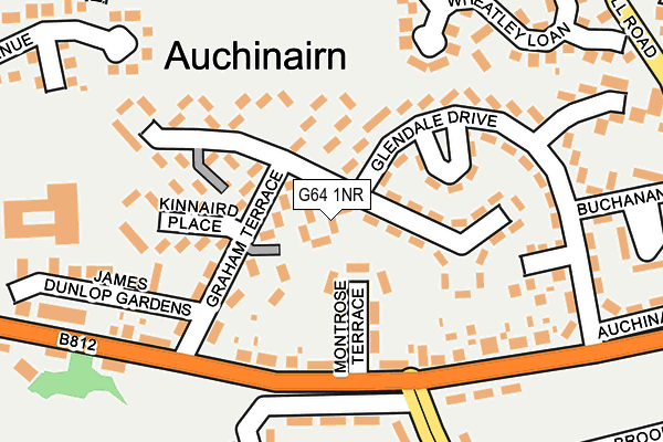 G64 1NR map - OS OpenMap – Local (Ordnance Survey)